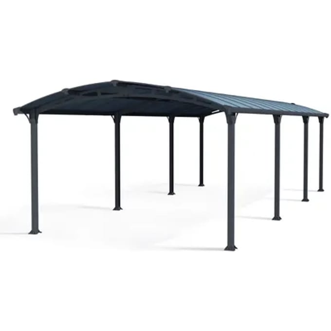Palram |canopia - Carport Arcadia - Enkel - Donkergrijs/brons - 863x360cm