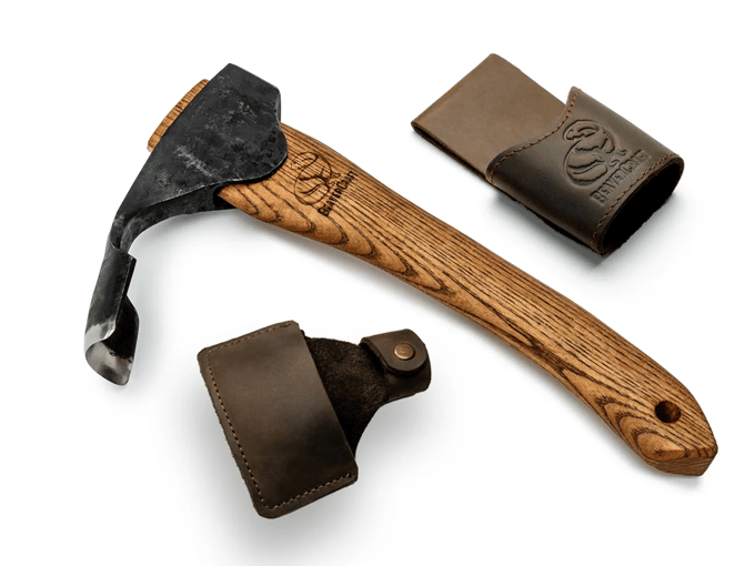 BeaverCraft AX2 – Compacte Wood Carving Adze met Leren Schede