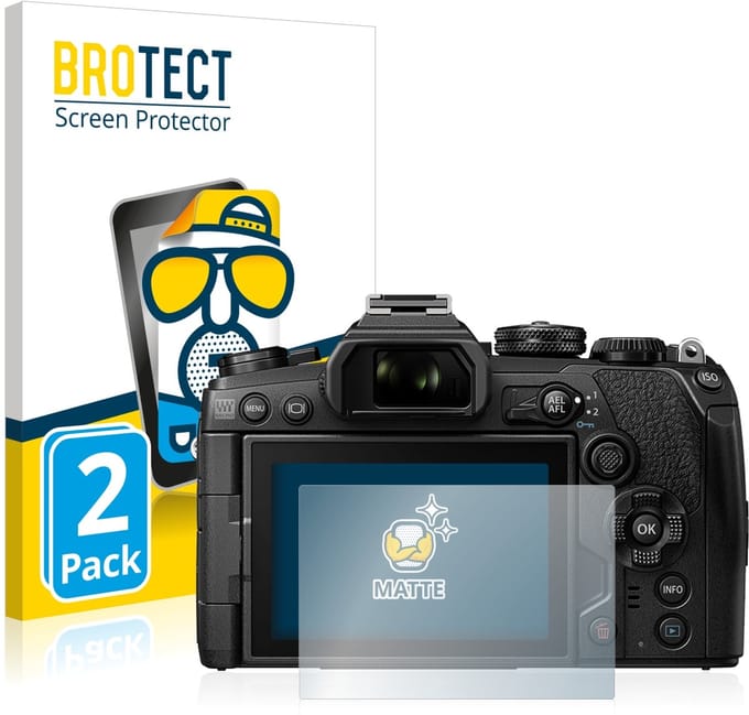BROTECT - Screenprotector voor Olympus OM-D E-M1 Mark III - Folie Beschermfolie matte 2 Stuks