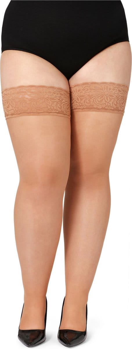 Bellivalini Dames Hold-Up Kousen - 20 Denier - licht glanzend - elastisch - Polyamide - BLV-GI-1126 - Amber - 4XL