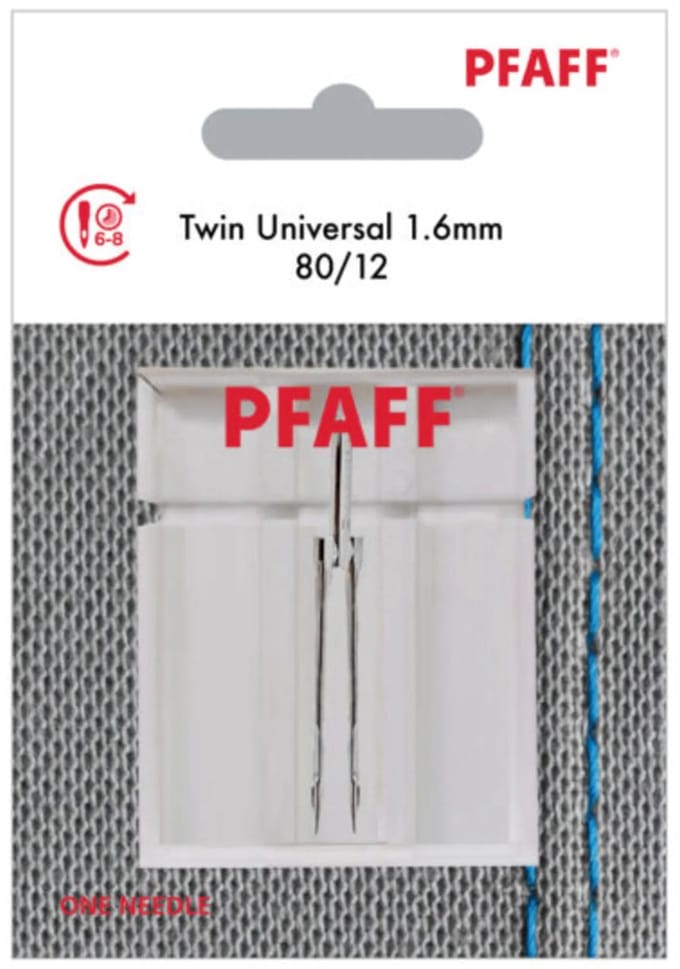 Pfaff Tweelingnaald Universal / 80 / 1.6mm (1 stuk) Naalden