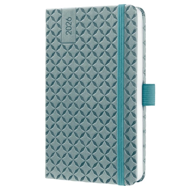Sigel weekagenda Flair 2026 formaat A6 Ocean Blue hardcover