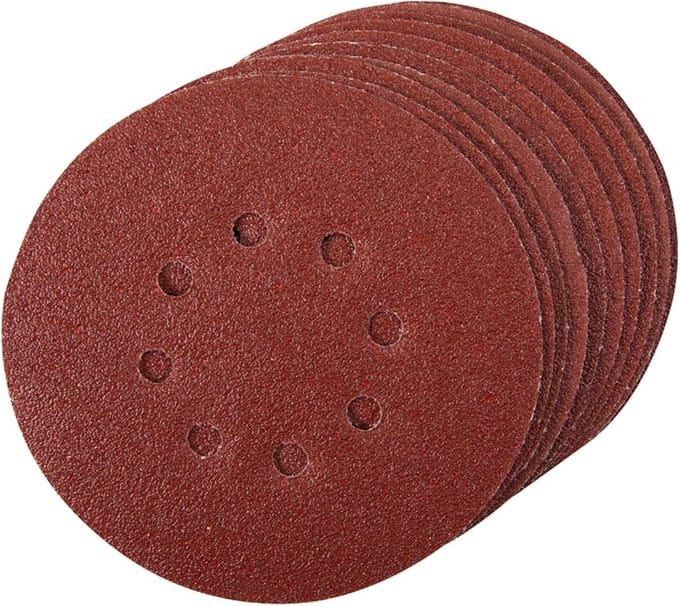 Silverline Geperforeerde klittenband schuurschijven - Ø 150 mm - korrel 60 - set van 10 stuks