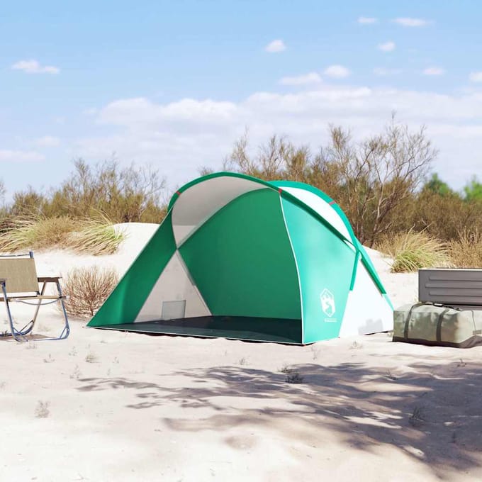 vidaXL - Strandtent - 2-persoons - pop-up - waterdicht - zeegroen