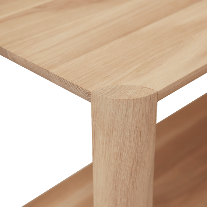 Form&Refine Leaf Rek 1x3 - eiken, wit geolied