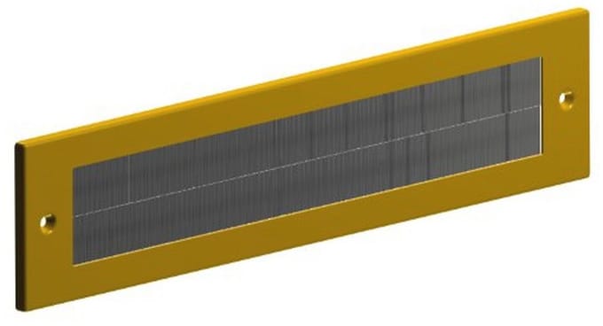 Borstelbescherming voor briefgleuven - Goud (338 mm x 78 mm)