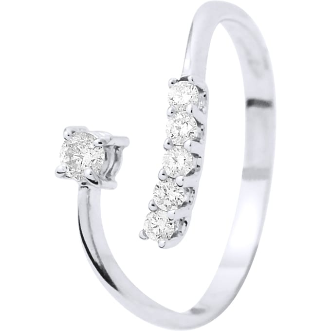 Sieraden ring Diamonds 0,15 Cts White Gold