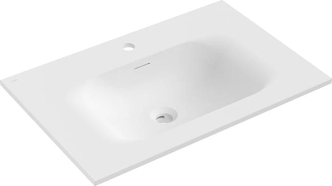 Mexen Vela inbouw wastafel 71 x 46,5 cm, mat wit - 25237001