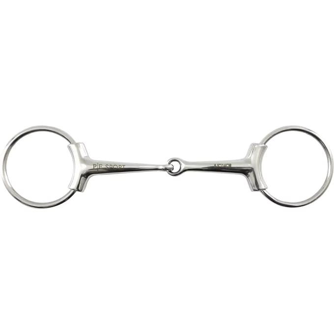 Enkel bit met 2 losse ringen voor paarden Premier Equine