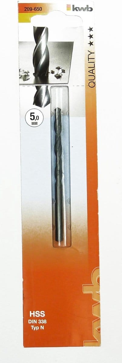 kwb Quality *** HSS DIN 338 Typ N Spiraalboor, 5,5 mm (209655)