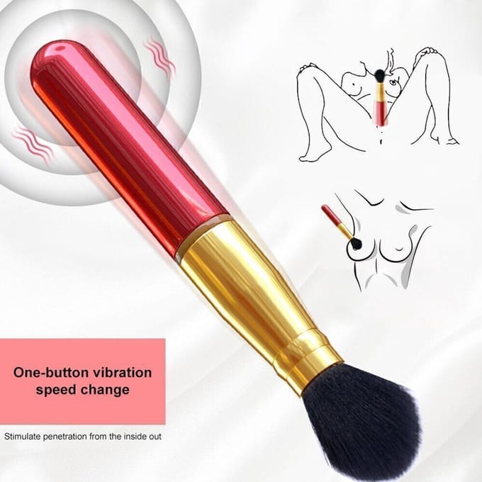 G-Spot-Dildo-Anaal-Seks-Plug-Massage-Make-up-Borstel-Vibrator-Clitoris-Vrouwen-Koppel-Speelgoed