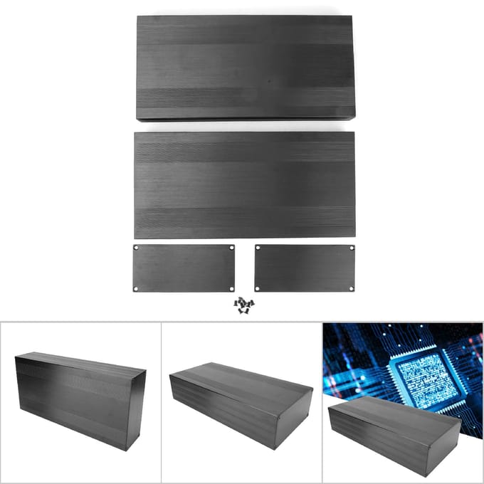 Aluminium Koelbehuizing met Split Type Elektronische Doos voor Versterker GPS (300 mm)