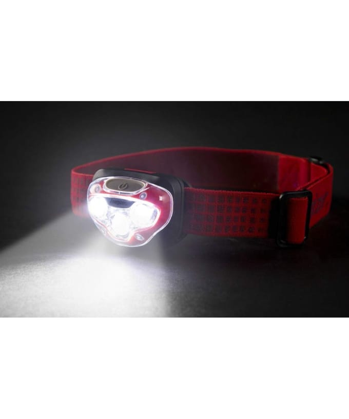 Lampe frontale LED Vision HD Energizer 4 Modes d'éclairage Fonction d'arrêt par simple pression Angle de la partie tête réglable Durée max Max HDB323 (Luminosité 300lm/Éclairage 35) rouge