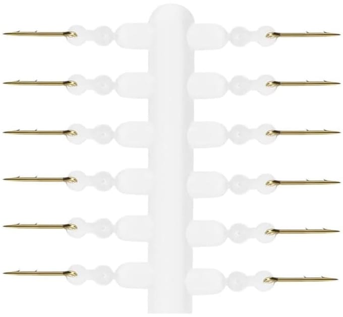 Cosensi - Dailygoods - 12 Stuks Karper Aas Pinnen met Siliconen Ringen