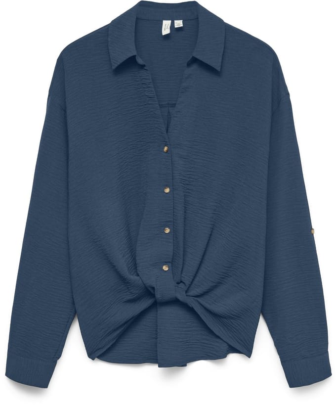 VERO MODA - VMIZZY LS DETAIL SHIRT WVN BTQ GA - Dames - Blouses