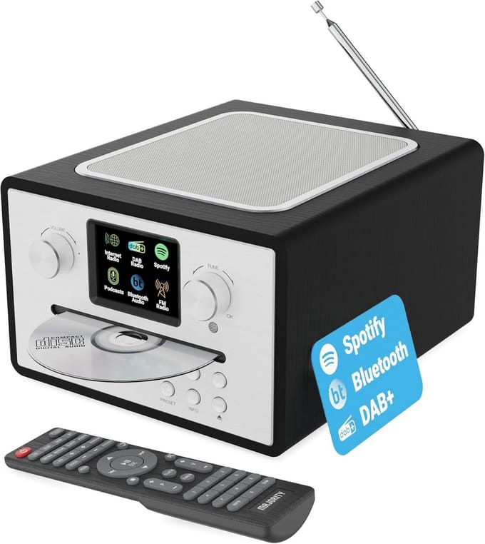 Internet Radio CD Speler - DAB FM Radio - Muziek Streamen - Spotify Connect