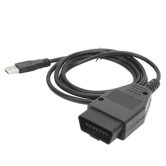 EOBD2 Programmeur Flasher Multi?Functie ECU Chiptuning Tool met CD 16-pins OBDII Diagnosekabel gray