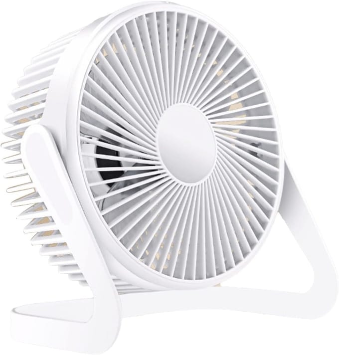 VHV - Bureauventilator - usb bureauventilator - USB oplaadbaar, stil - voor kantoor, slaapkamer, thuiswerken