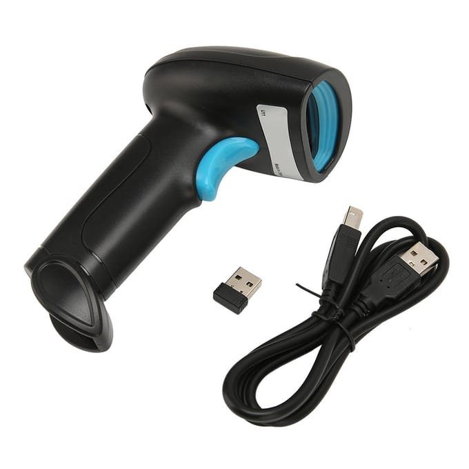 1D Draadloze Scanner Universele Hoge Snelheid Decodering Responsief Plug en Play Handheld Barcodescanner voor Winkel black