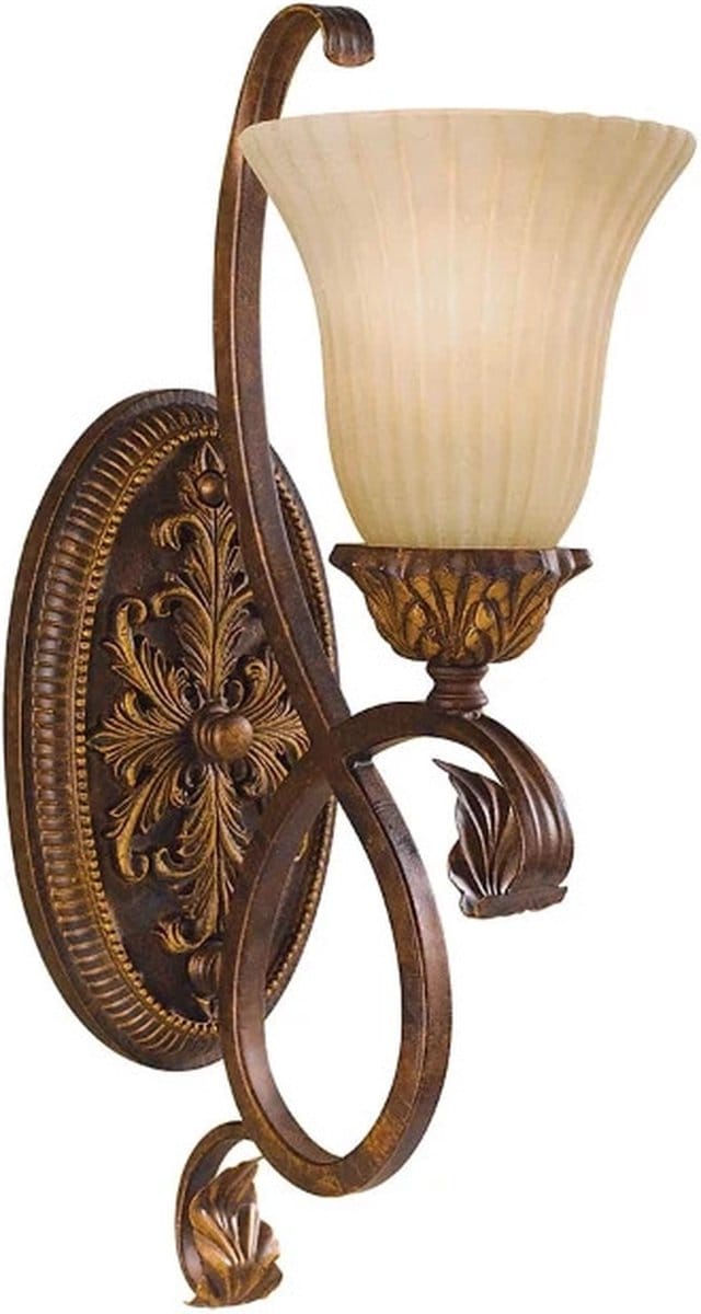 Wandlamp - Steady Lighting - Metaal -  - E27 - L: 22.9cm - Voor Binnen - Woonkamer - Eetkamer - Tortoise
