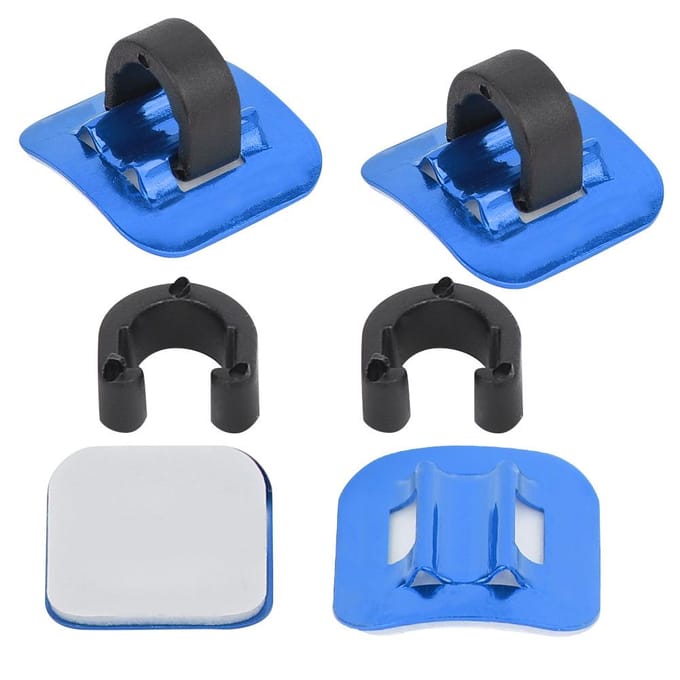 CANSUCC 4 Stuks Fietsremkabel Buisgeleider Versnellingskabel Adapter Fietsframe C-gesp(blauw)