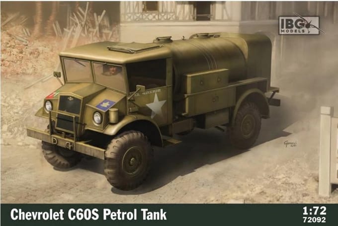 IBG Models Modelbouwpakket Auto - 72092 Chevrolet C60S Petrol Tank Plastic - 1:72 - Modelbouw