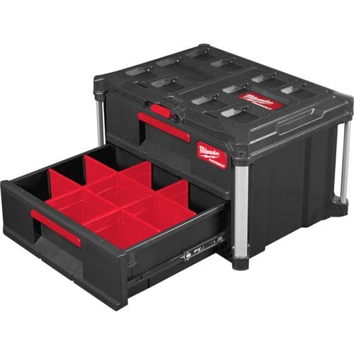 Milwaukee PACKOUT™ gereedschapskoffer met twee lades