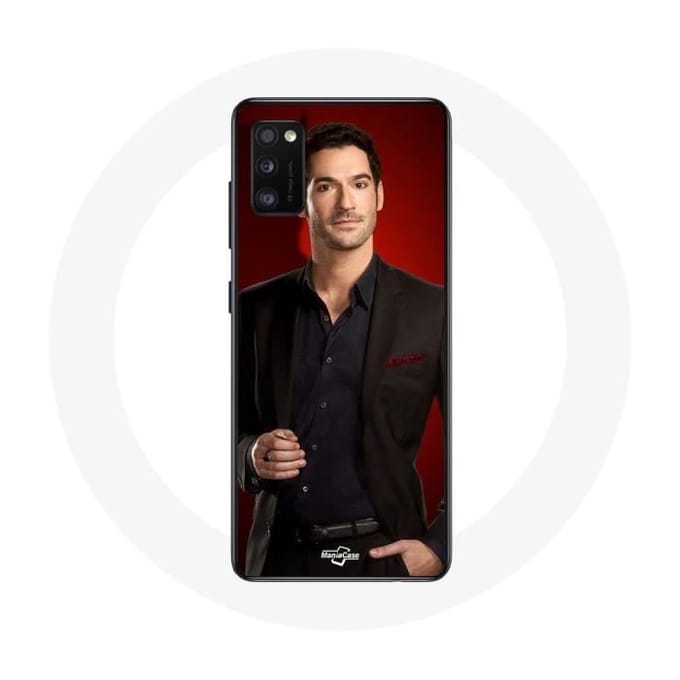 Coque - Samsung - Galaxy A41 - Rouge - Souple - Lucifer Morningstar