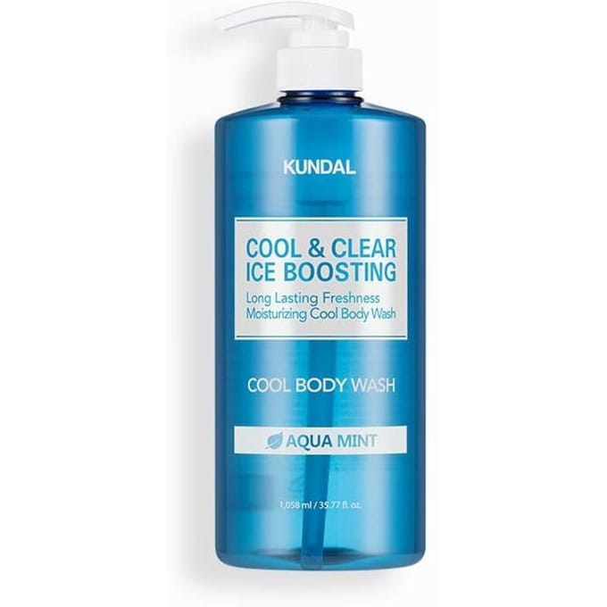 [KUNDAL] Cool & Clear Ice Boosting Koele Douchegel #Aqua Munt 1058ml