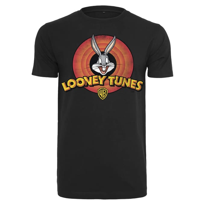 Merchcode Looney Tunes - Looney Tunes Bugs Bunny Logo Heren T-shirt - 2XL - Zwart