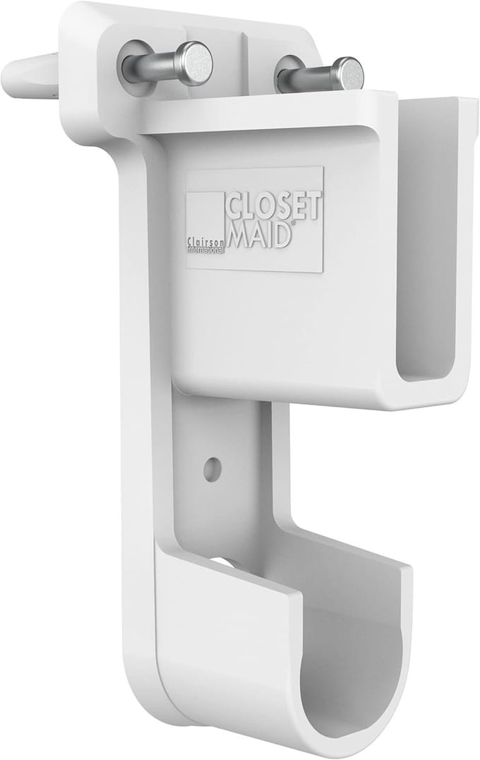 Wandsteun Plankdrager - Ophangsysteem Kast - Garderobe Organiseren - Stalen Constructie - 10cm Diep - Wit
