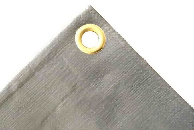 Afdekzeil 280 g/m², 4x5 (20m²), grijs, beschermzeil, bouwzeil