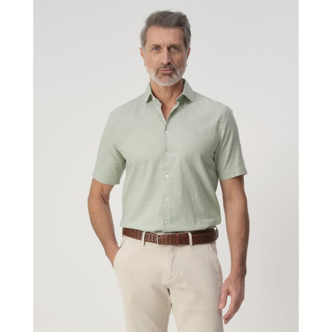 Campbell Casual Overhemd Misteltoe Green Heren