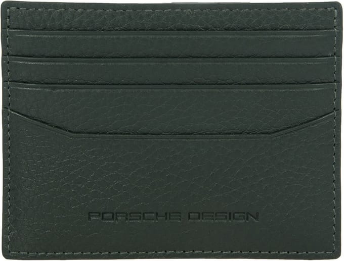 PORSCHE DESIGN Leren Kaarthouder Classic Cardholder 8 Cedar Green Donkergroen