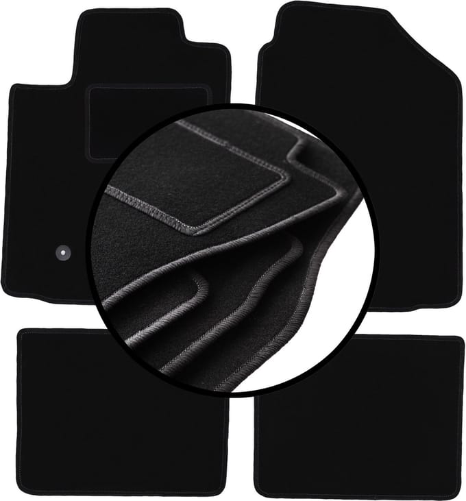 Complete set veloursmatten voor: Pontiac Vibe hatchback (2003-2008)