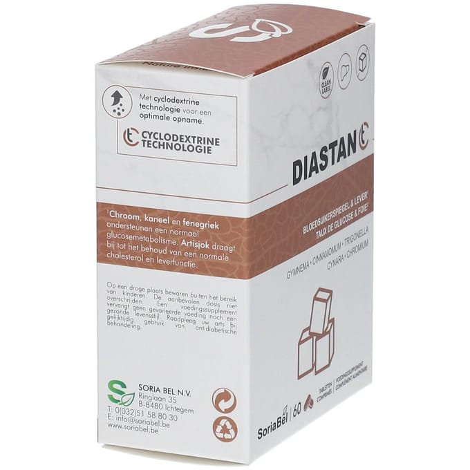 SoriaBel Diastan CT 60 Gecomprimeerde tabletten
