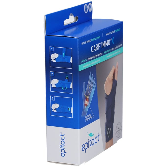 Epitact® Carp'Activ™ Soepele Polsbrace voor de Nacht Links Medium 1 Verband(en)