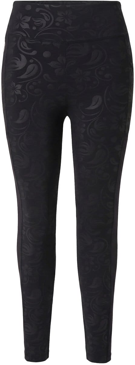 Ulla Popken - Dames - Sportleggings hoge taille snel drogend - Zwart - Maat 58+