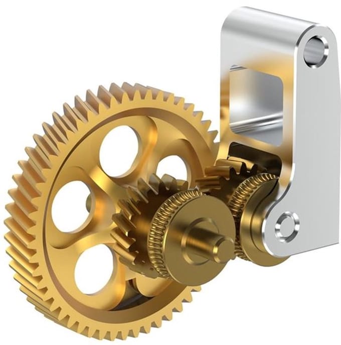 Allecto - 3D Printer Extruder Sprocket - Gouden Rnc Nano Coated