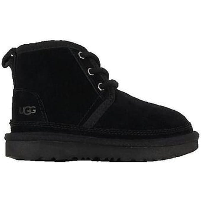 UGG® Neumel II for Kids in Black, Size 5, Suede/Polyester/Cotton
