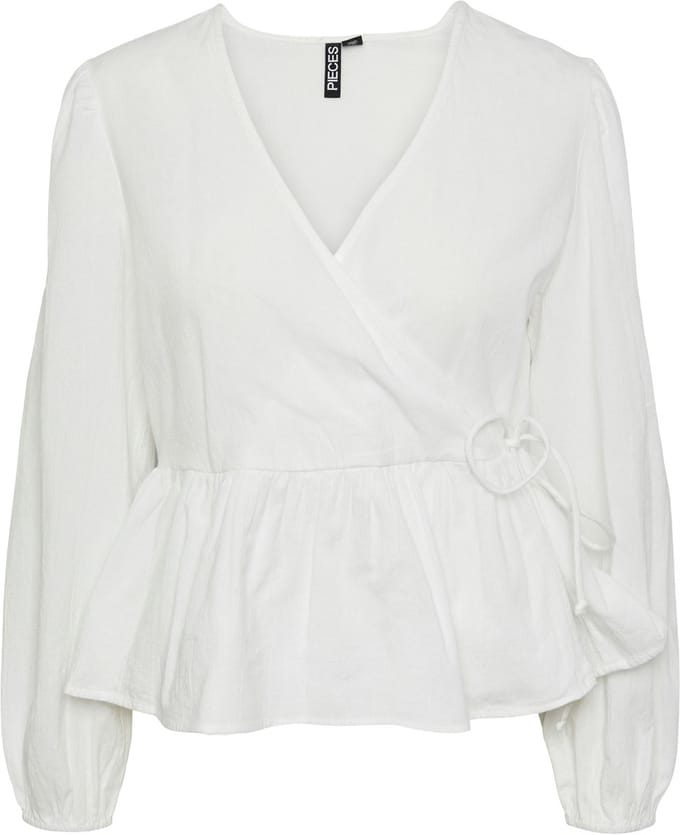 PIECES - PCMILLA LS WRAP TOP - Dames - Blouses