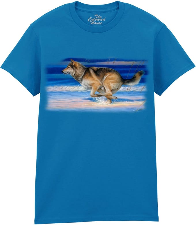 Wolf Snow Beat The Coloured House T-shirt M