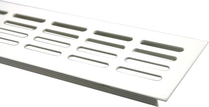 Aluminium Ventilatorrooster met Achterflens voor Continue Ventilatie