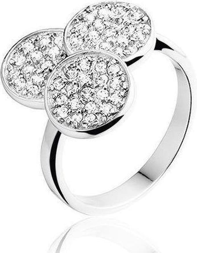 Montebello Ring Bruna - 925 Zilver Gerhodineerd - Maat 54-17.2mm