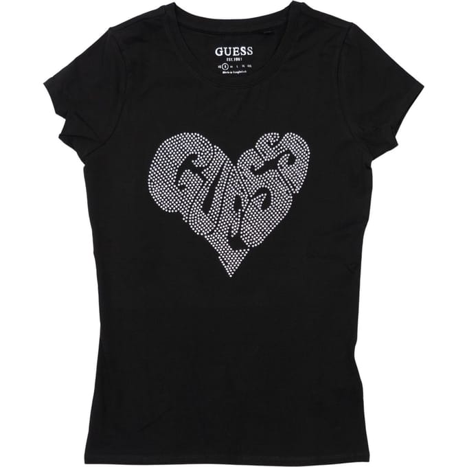 Guess - Maat XS - Heart R3 Dames Trui - Zwart