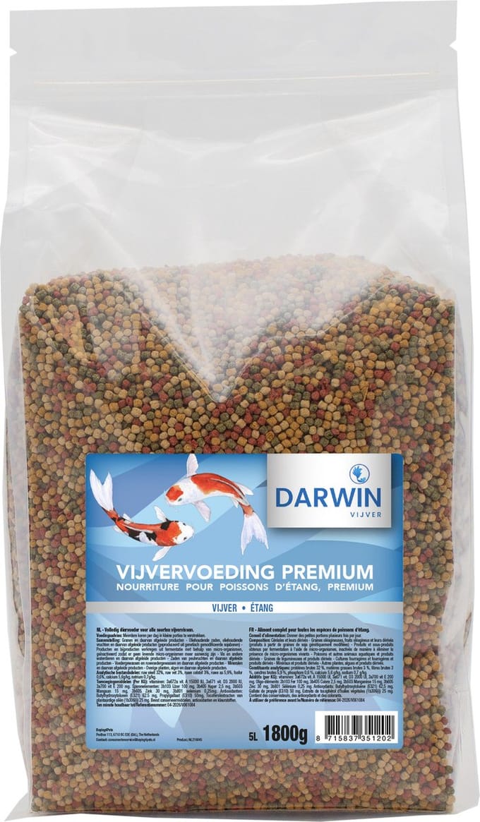 Darwin Vijvervoeding Korrel Mix - Vijvervoer - 5 l