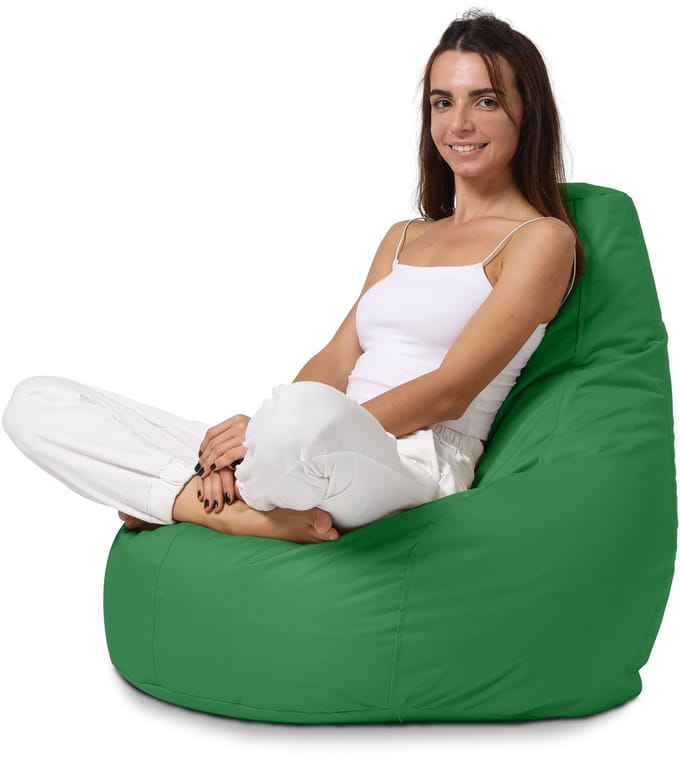 Xoft Living - Teardrop Zitzak - Groen - Waterafstotend
