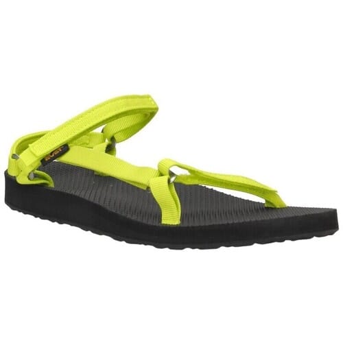 Teva ORIGINAL UNIVERSAL SLIM - Dames Sandalen - Zwart/Geel - Maat 37