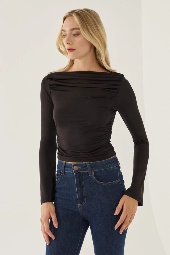 Drapé Gedetailleerde Top