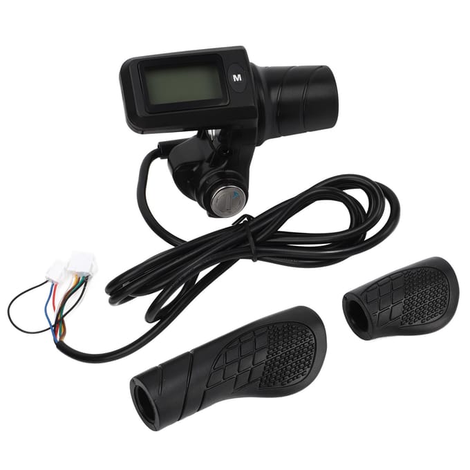 805 LCD Display Paneel Gashandle Set Elektrische Fiets Scooter Draai Halfgas Handvat met LCD black